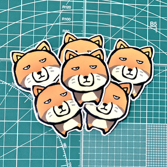 Sand Fox Vinyl Die-Cut Sticker (2")