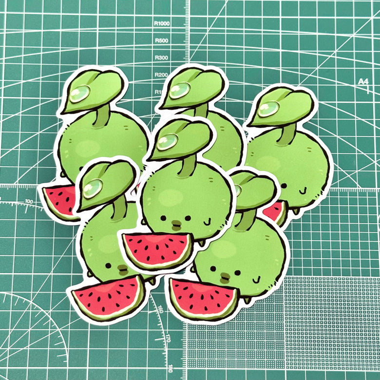 Watermelon Korpokkur Vinyl Die-Cut Sticker (3.5")