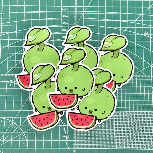Watermelon Korpokkur Vinyl Die-Cut Sticker (3.5")